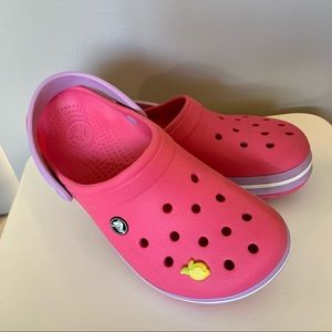 CROCS Woman’s Sz 8 CROCSBAND Raspberry Clog